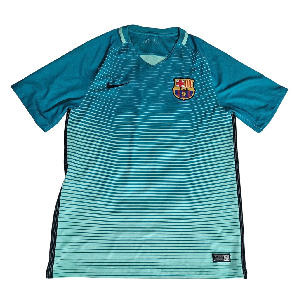 Nike FC Barcelona 2016 Training Jersey Pedro 10 Teal Mint Green Mens S